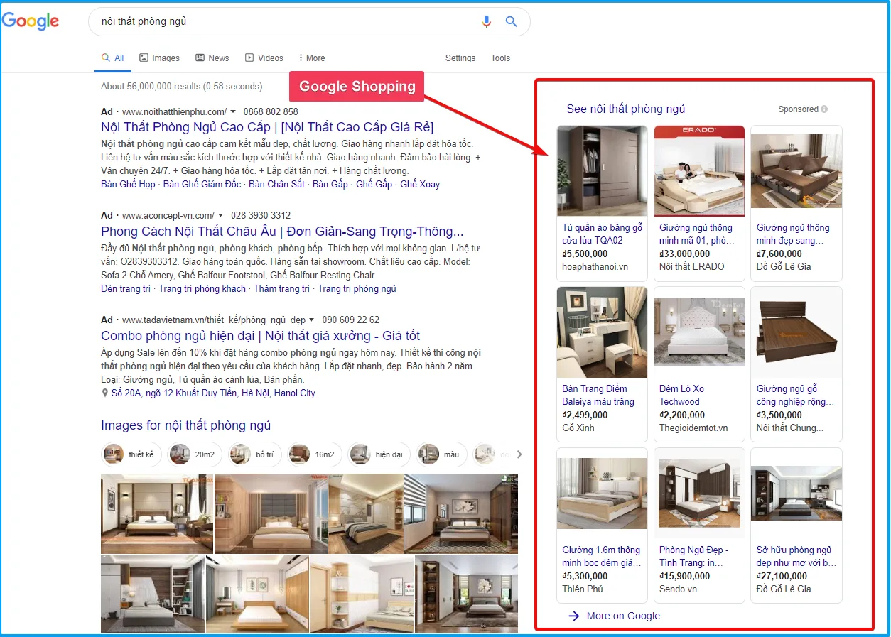 marketing kinh doanh nội thất online