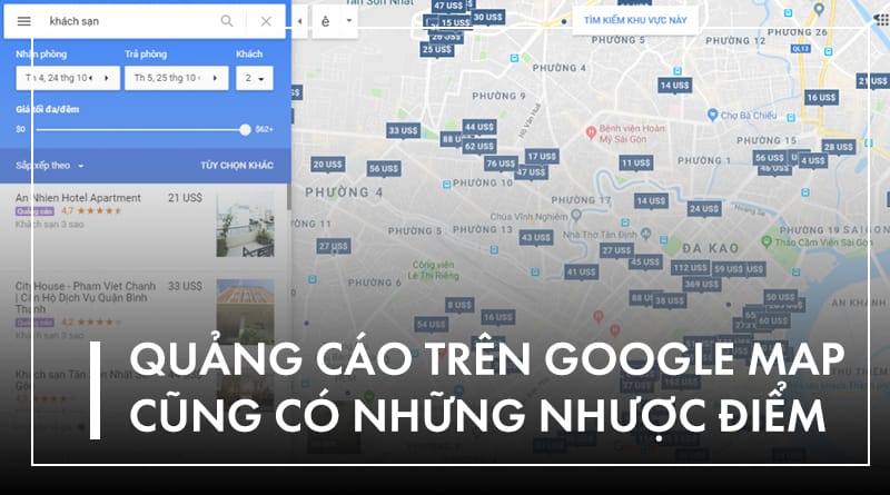 quảng cáo trên google map