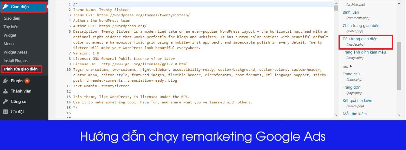 chạy remarketing google ads