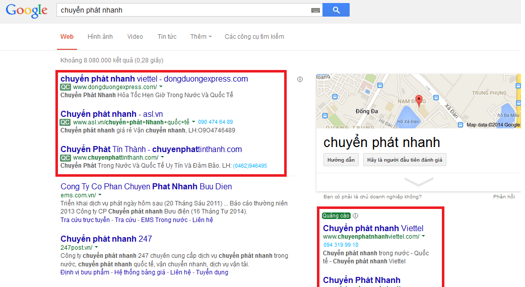 cách quảng cáo sản phẩm trên google