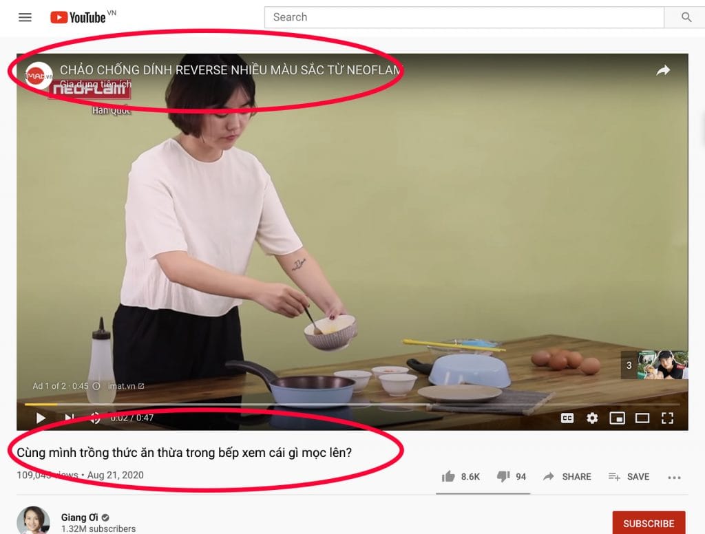 quảng cáo Youtube