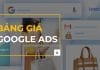 bảng giá quảng cáo google