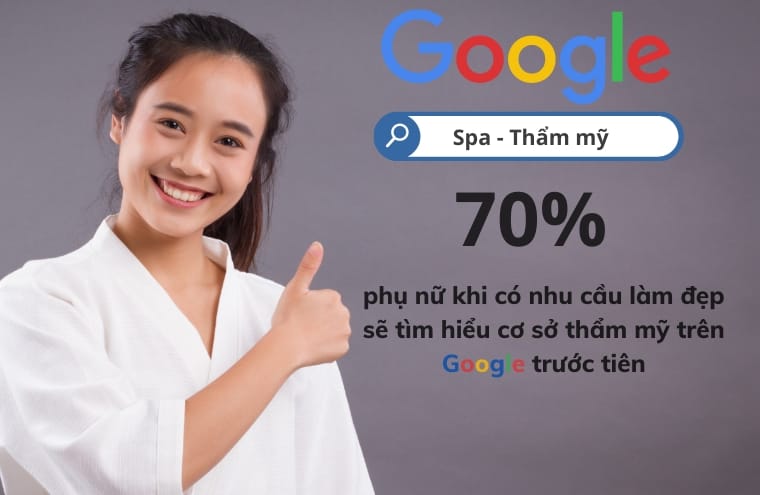 Sử dụng các công cụ quảng cáo Google thúc đẩy khách hàng sử dụng dịch vụ Thẩm Mỹ 