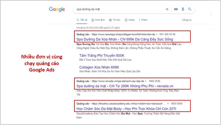 Quảng cáo Google Ads của đơn vị nào chưa tối ưu sẽ khó tiếp cận với khách hàng, bị lép vế so với đối thủ cạnh tranh