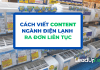 Cách viết content ngành điện lạnh