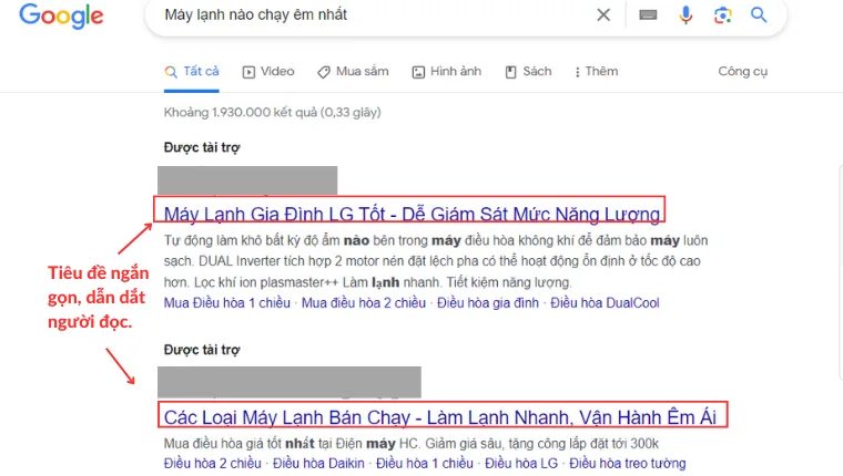Tiêu đề dẫn dắt người đọc