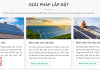 Landing page điện mặt trời nhận tư vấn