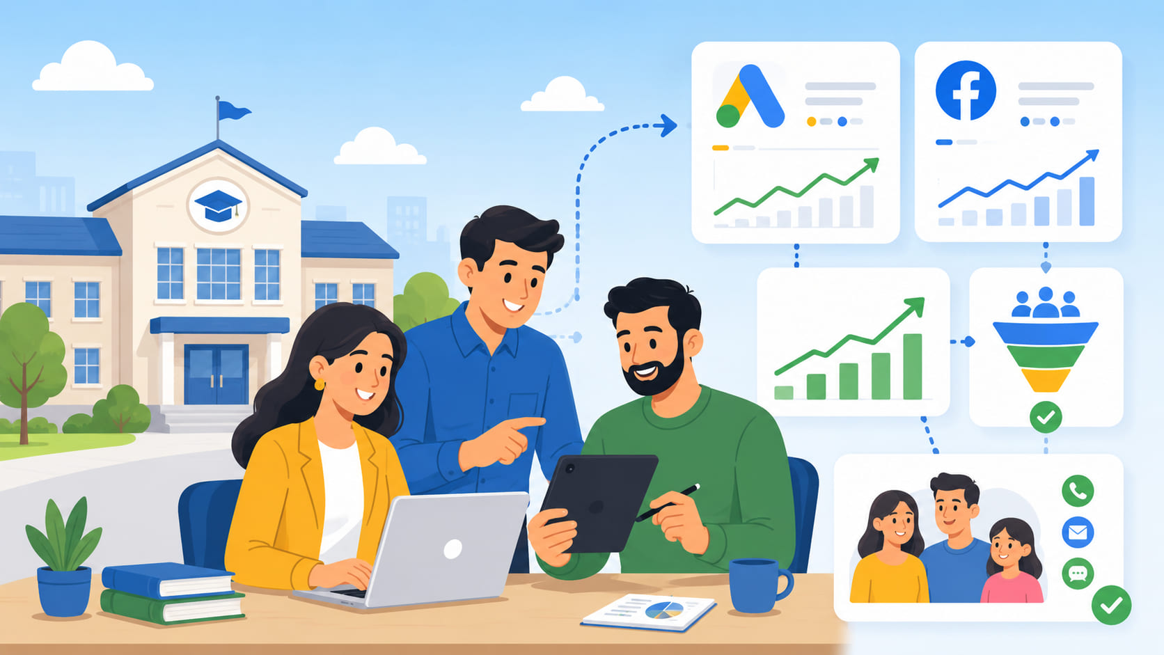 phí triển khai agency quảng cáo tuyển sinh trường quốc tế