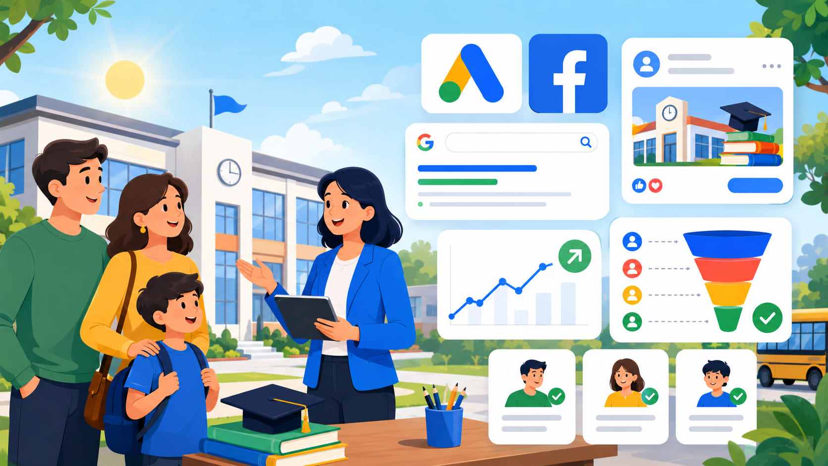 Marketing online ngành giáo dục tuyển sinh tạo lead tư vấn nhập học