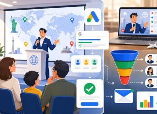 Quảng cáo hội thảo định cư: kéo đăng ký webinar/offline event và remarketing sau sự kiện