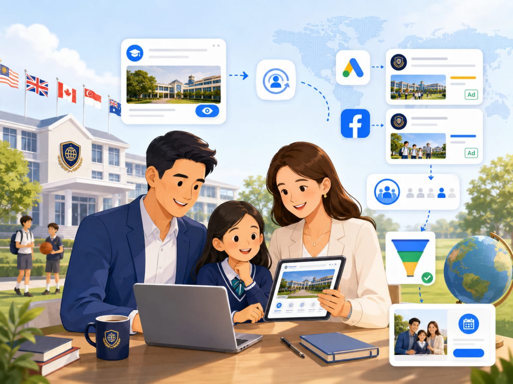 Remarketing sau hội thảo du học giúp chăm sóc người đã đăng ký và tham dự
