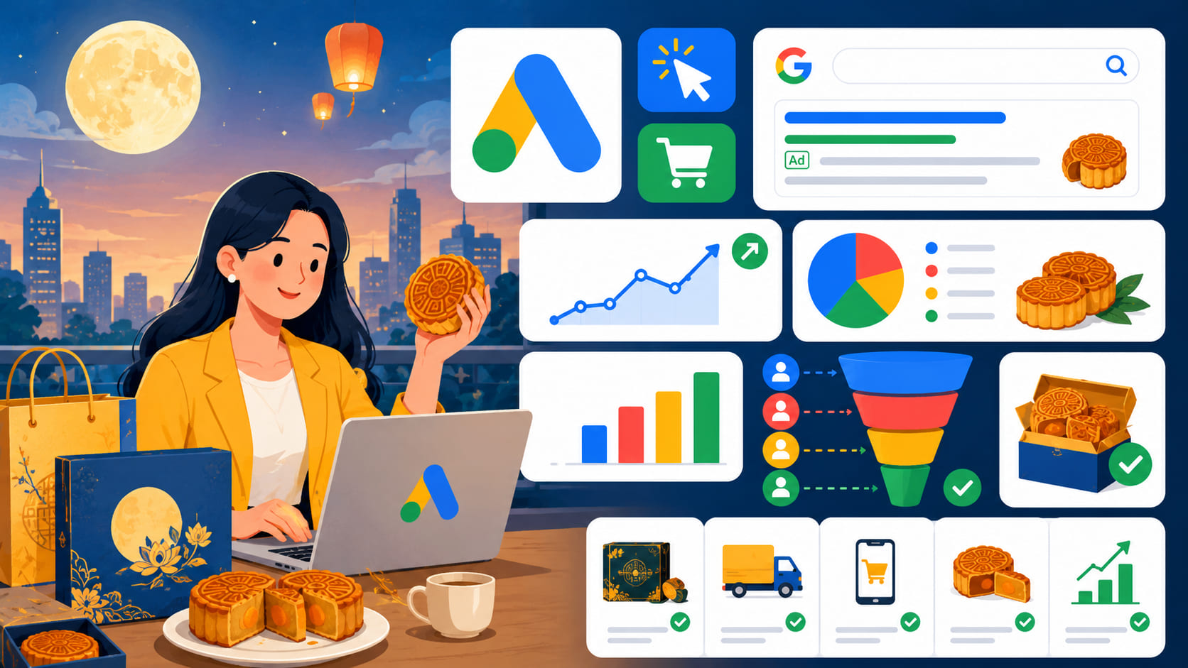 Creative quảng cáo bánh Trung thu cần đúng thông điệp hình ảnh và ưu đãi đặt sớm