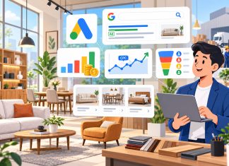 Chi phí quảng cáo Google ngành nội thất: lập ngân sách để tăng showroom và đơn hàng