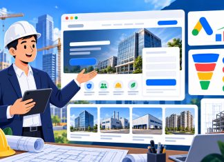 Landing page công ty xây dựng: cấu trúc tăng cuộc gọi và form khảo sát