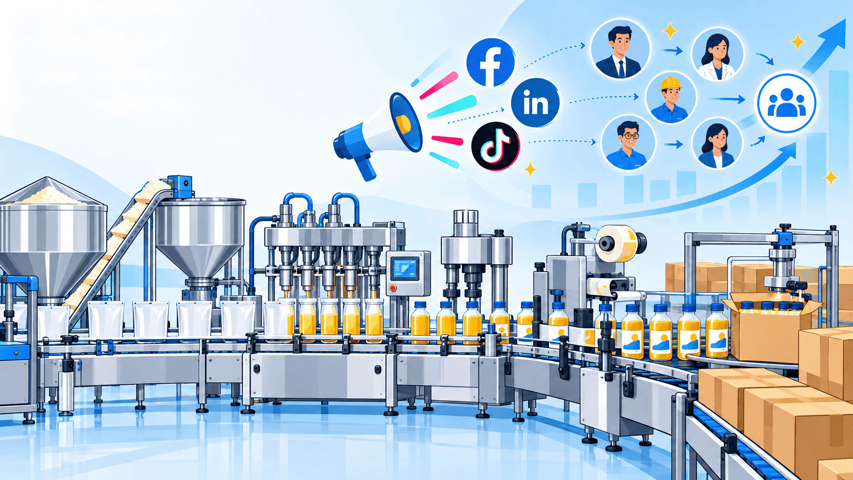 Google Ads cho dây chuyền đóng gói, chiết rót và dán nhãn