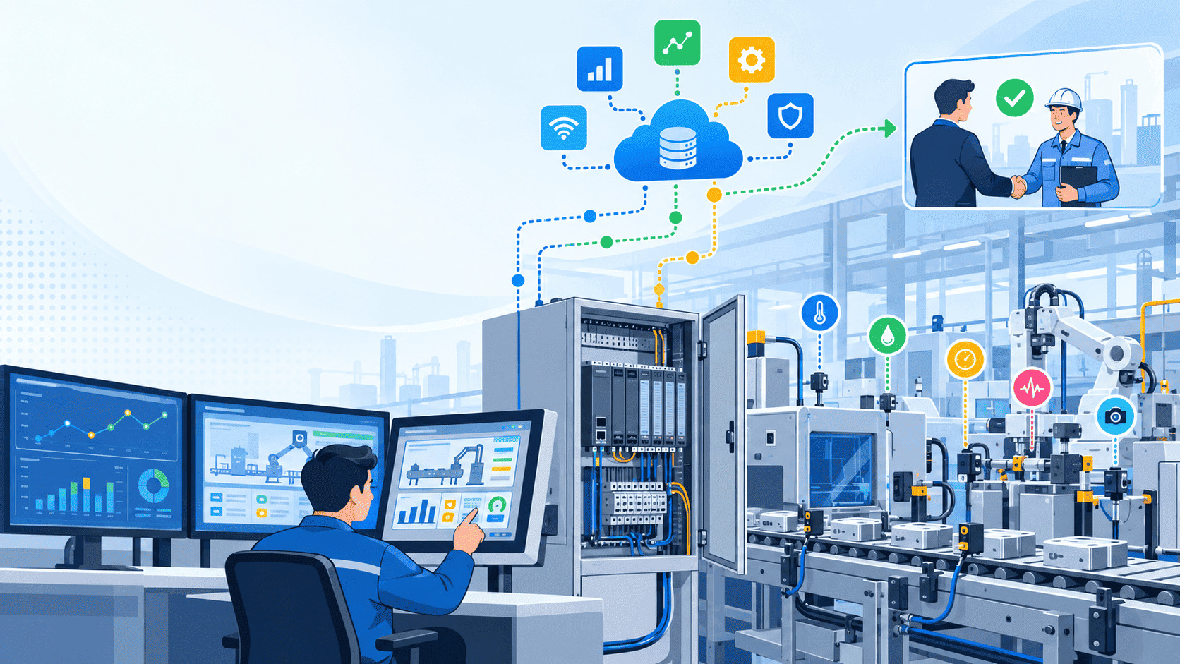 PLC, IoT và hệ thống điều khiển nhà máy