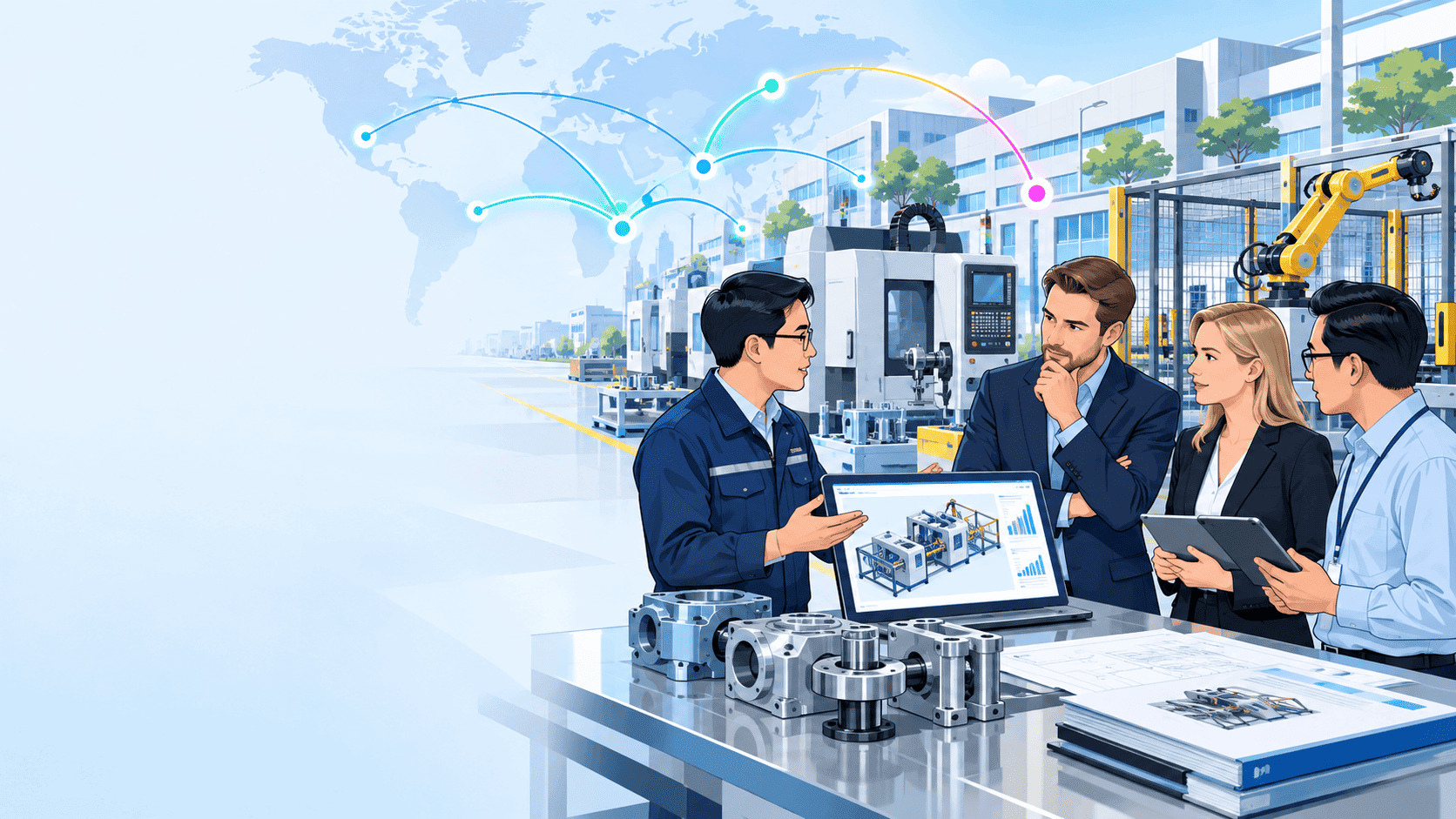 Digital marketing tiếng Anh cho nhà cung cấp máy công nghiệp