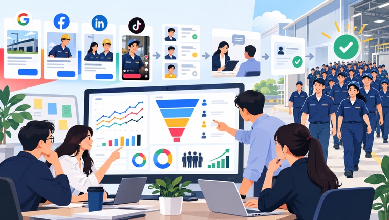 Case study chiến dịch tuyển dụng 300 công nhân