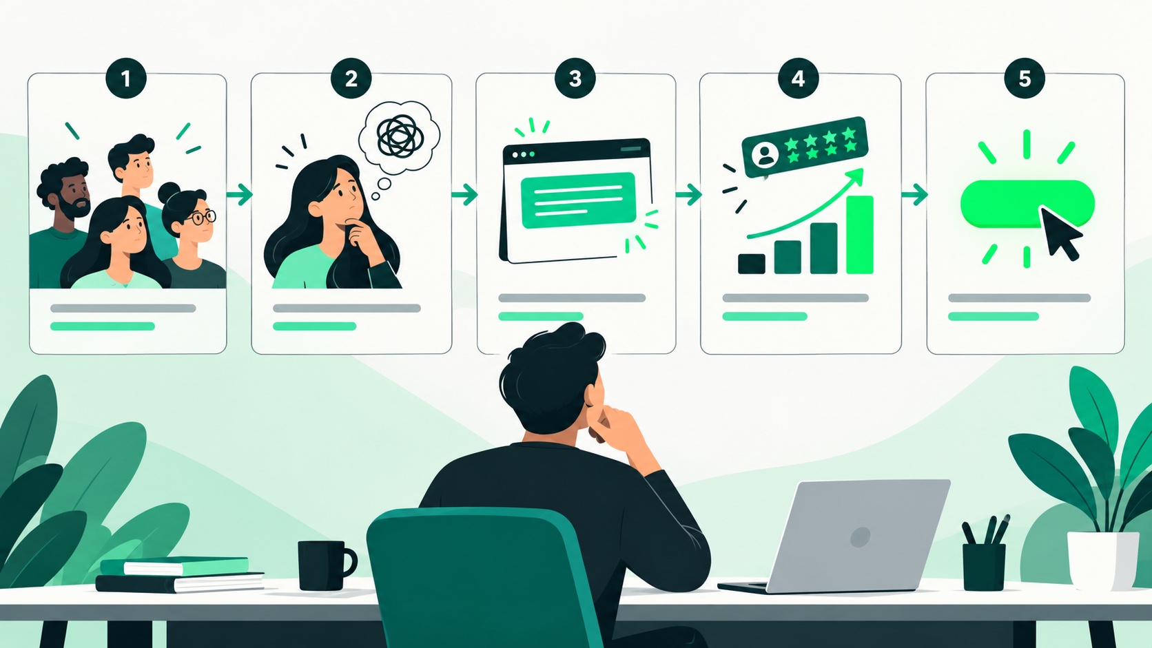 Minh họa 2D chatgpt-ads-creative-storyboard trong hệ sinh thái ChatGPT Ads
