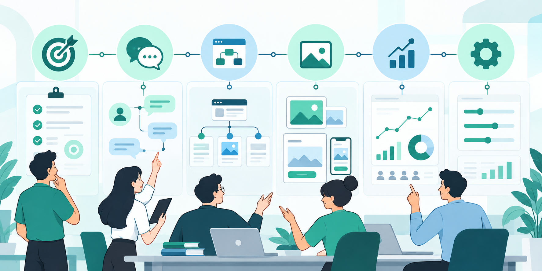 Minh họa quy trình triển khai ChatGPT Ads từ chiến lược đến đo lường