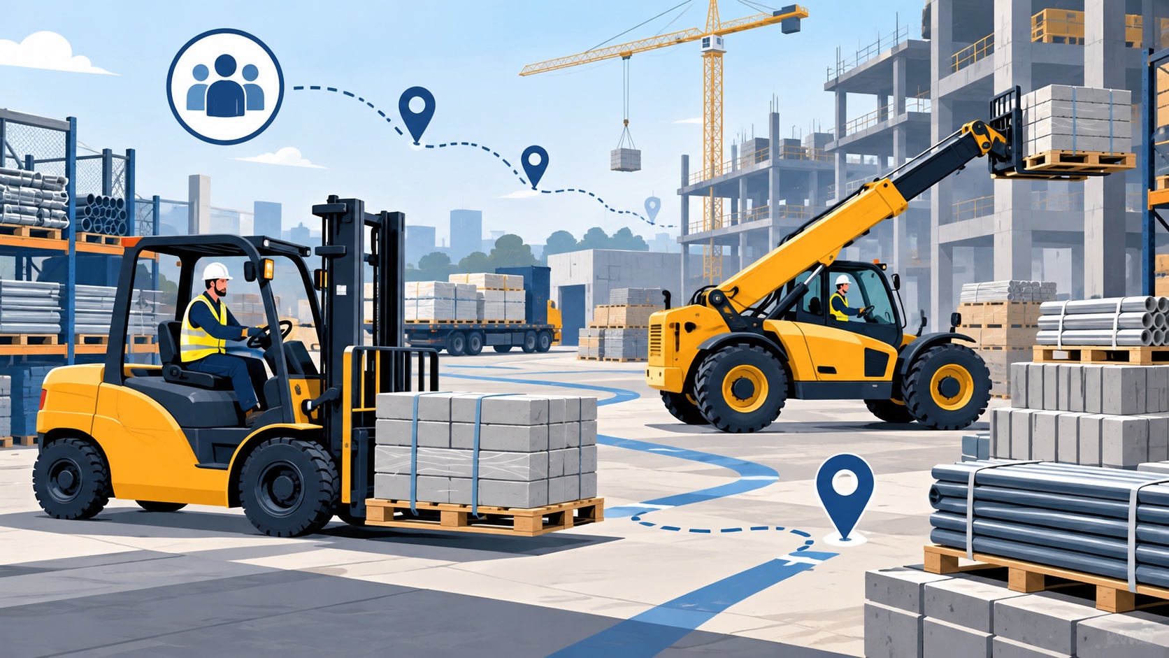 xe nâng và telehandler
