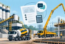 Trạm trộn bơm bê tông - ảnh gốc