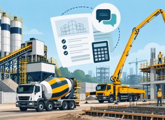 Quảng cáo trạm trộn, máy bơm bê tông và thiết bị vật liệu xây dựng Trạm trộn bơm bê tông - ảnh gốc