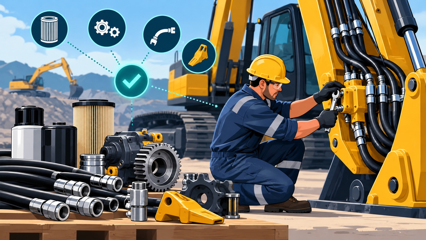 Ngân sách và KPI quảng cáo máy công trình