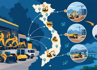 Quảng cáo máy công trình theo tỉnh và khu vực phục vụ Máy công trình theo khu vực - ảnh gốc
