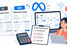 Meta Ads cập nhật hóa đơn quảng cáo tháng 10/2026: Doanh nghiệp có phải tự kê khai 10% FCT-VAT? Hóa đơn Meta Ads cũ và mới được minh họa, không chứa dữ liệu thật