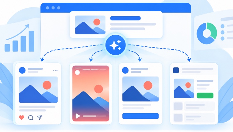 Minh họa Meta Ads tự động phân phối chiến dịch qua nhiều vị trí hiển thị